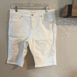 Womens White Denim Shorts